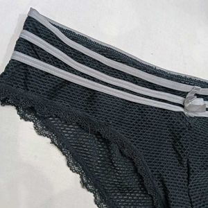 🥰 Women's Black Lace Trim Panties