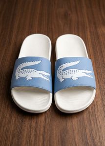 Lacoste Slides - Blue & White All size available