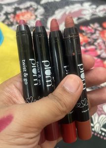 Plum Twist & Go Crayon Lipsticks - Set of 4
