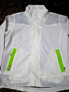 White &amp; Green Active Jacket