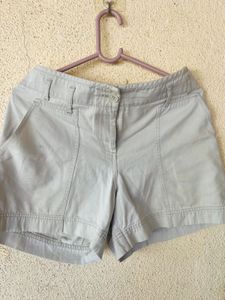 Light Grey Tailored Shorts