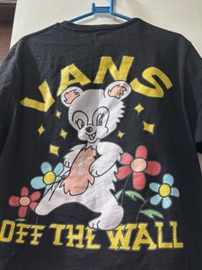 Vans Oversized Black Cotton T-Shirt