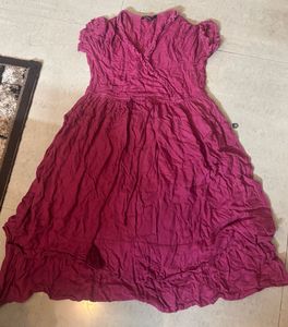 Boho Ruffle Wrap Dress