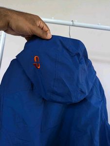 Blue Hooded Jacket