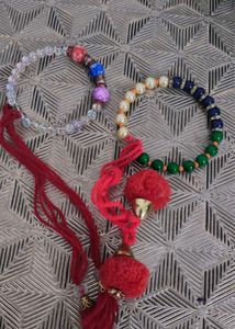 Pearl Bracelet with Evil Eye Charm