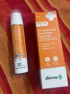 The Derma Co 1% Hyaluronic Sunscreen Aqua Gel