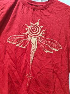 Red Graphic Print T-Shirt