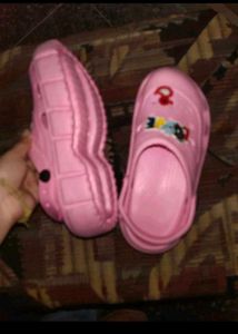 Pink Clogs with Charms