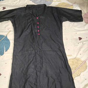 Elegant Black &amp; Pink Kurti