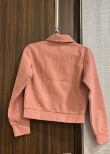 Chic Pink Zip-Up Jacket