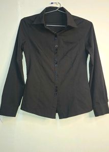 Classic Black Button-Down Shirt