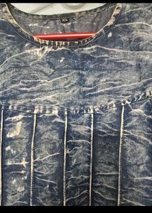 Denim Style Sleeveless Dress