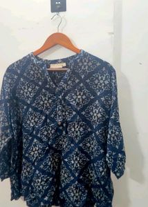 Stylish Blue Printed Kurta