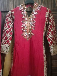 Beautiful Gottapatti Red  Suit😍❤️