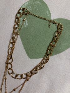 Chunky Gold Layered Lock Necklace