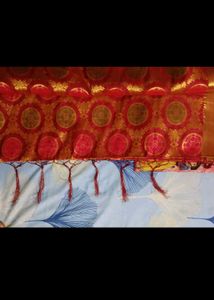 Stunning Red &amp; Gold Silk Saree