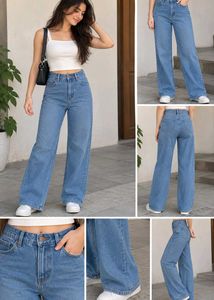 Light Wash Wide Leg Jeans