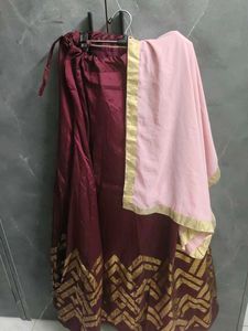 Elegant Pink Embroidered indo-western
