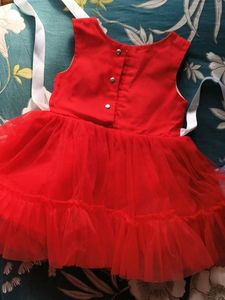 Cute Red Tulle Party Dress