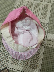 Cute Pink Giraffe Baby Cap