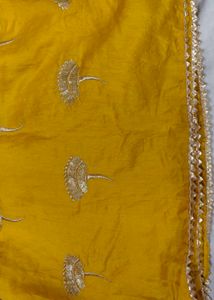 Yellow Kurta Set with garara &amp; Pink Dupatta