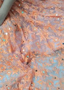 Beautiful Orange Embroidered Lehenga Set