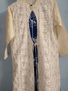 Embroidered Kurti with Pants