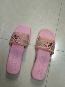 Cute Pink Smile Flip Flops, slipper