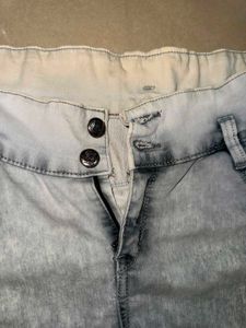 Stylish Acid Wash Ripped Jeans