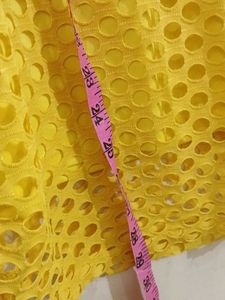 Bright Yellow Perforated Top