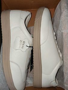 Men's White Leather Sneakers