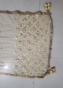 Golden Sheen And Mirror Dupatta