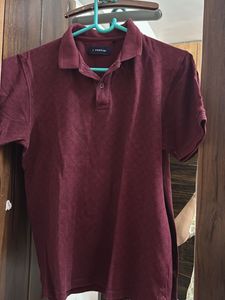 Men's Maroon Polo T-Shirt