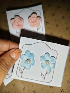 Cute Flower Stud Earrings Set of 3