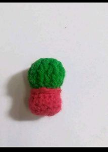 Handmade Crochet Cactus Keychain