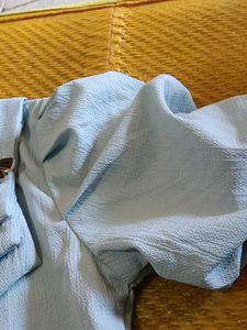 Cute Light Blue Top with Bow