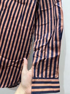 Striped Button-Up Shirt