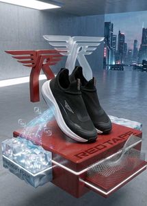 Red Tape Men's Black Sneakers