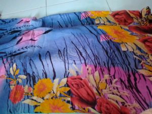 Printed Saree With Unstitched Blouse