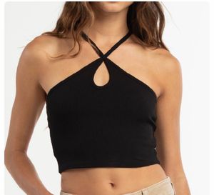 Trendy Black Halter Top
