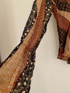 Italian Mezzo Blouse - Patchwork Design