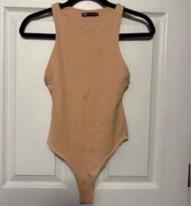 ZARA Medium nude bodysuit