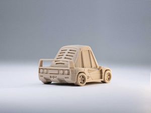 Tooned Ferrari F40 Kit Card 3D Printed