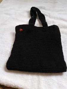 Beautiful Woolen Black Purse