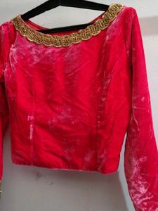 Green Banarsi Silk  Box Pleat Ethnic Skirt