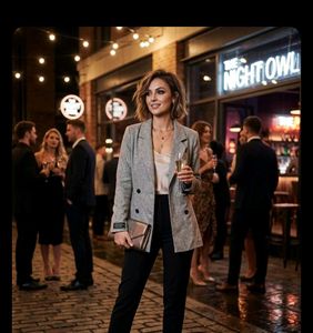 Chic Double-Breasted Blazer