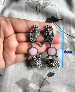 👂🏻💜Elegant Oxidized Jhumka Earrings