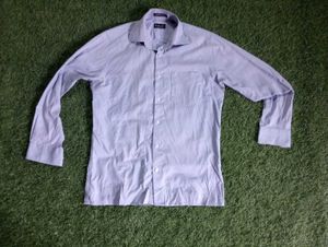 Classic Fit Men's Dress Shirt - Light Blue