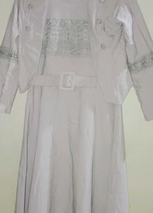 Elegant tunic with jacket and belt