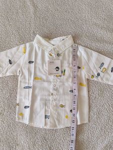 Cute Fish Print Long Sleeve Shirt for Kids